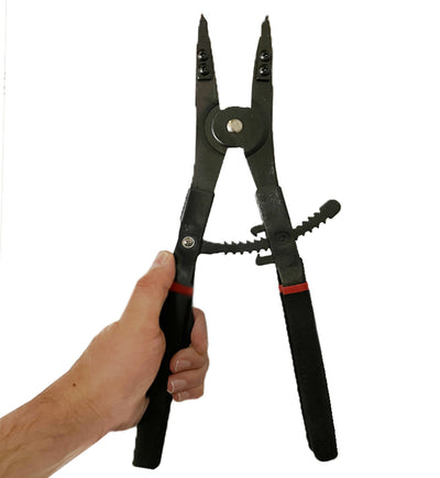 Voyager Tools Strong Grip 16" Snap Ring Pliers 2pc Set Interchangeable 45° 90° Tips