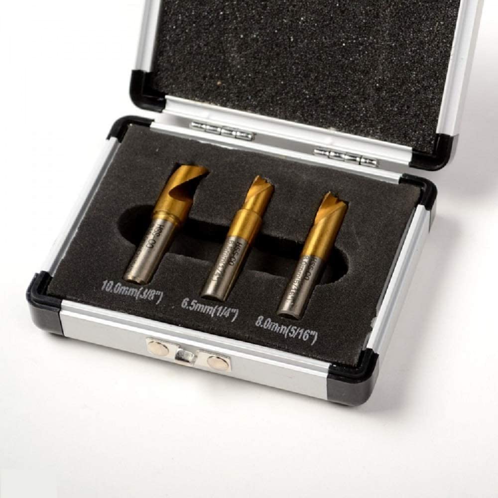 Titanium Coated HSCO 3 Piece Spot Welder Drill Bit Set