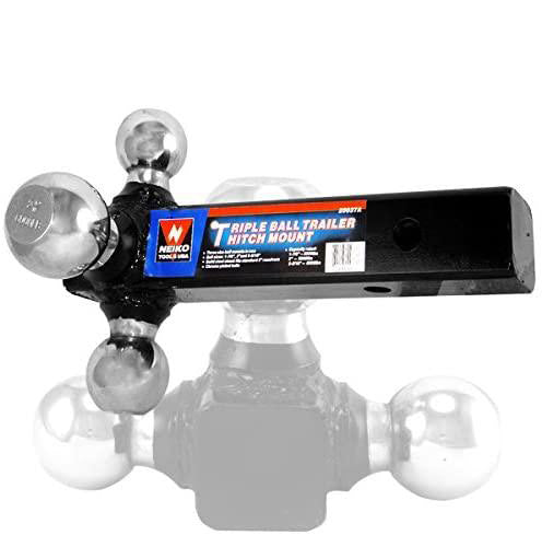 Voyager Tools Triple Ball Trailer Hitch Mount Boat Trailer Hitches and Balls Towing Hitch