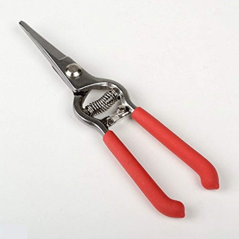 Voyager Tools Grape Pruning Shear 8" Quick Cut Soft Grip Handle Pruning Shear Spring Loaded Trimmers