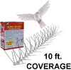 Voyager Tools Property Saving, Pest Detouring Bird Spikes. Come in 1ft Sections in This 10pc Set for Up to 10ft of Protection