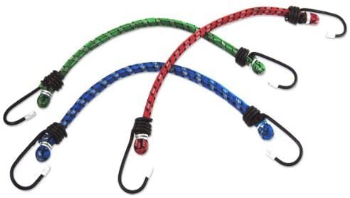 MULTI -COLOR BUNGEE CORD 24'' Safe Strap Cord (Bags of 10)