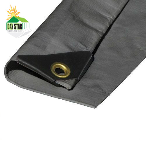 DAY STAR SHADES Extra Heavy Duty 12 MIL SILVER Tarp 3 Ply Coated Reinforced Canopy 3 Layer DAY STAR SHADES 16x16