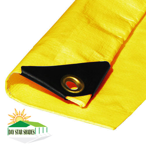 EXTRA Heavy Duty 12 mil YELLOW Tarp 3 Ply Coated Reinforced Canopy 3 Layer